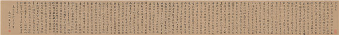 明 文徵明 行书千字文全图 26.5x387