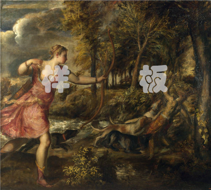 提香（Titian） -《阿克泰翁之死》高清作品下载