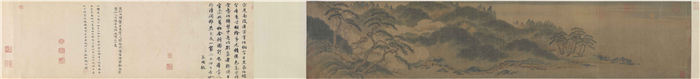 南宋 赵伯骕 《万松金阙图卷》(全卷)绢本 27.7x136 北京故宫