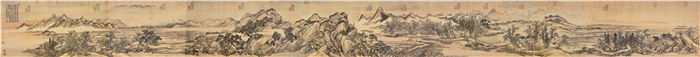 清 王翚 《唐人诗意图卷》27.6x335