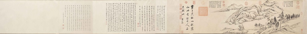 明 董其昌 《仿黄子久山水图卷》(全卷)高清作品 30X109