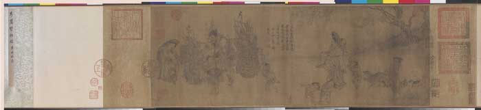 宋-李嵩-《货郎图》(全卷)绢本绢本高清作品-25.5x70.4-故宫