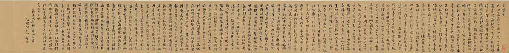 明 文徵明 《行书千字文》（全卷）纸本高清作品31x284