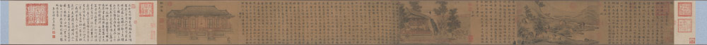 宋 高宗书马和之画 《鲁颂三篇》（全卷）绢本高清作品 26.2X542.8