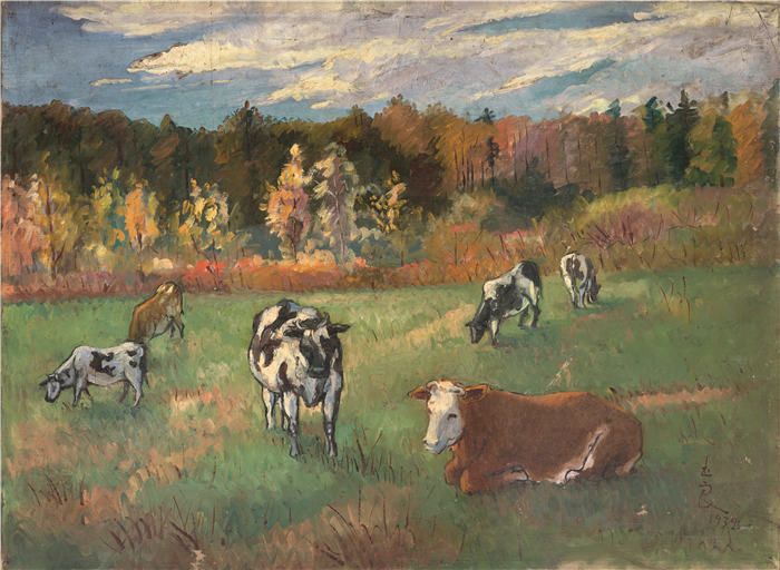 潘玉良+《牡牛》高清作品 73X53.5