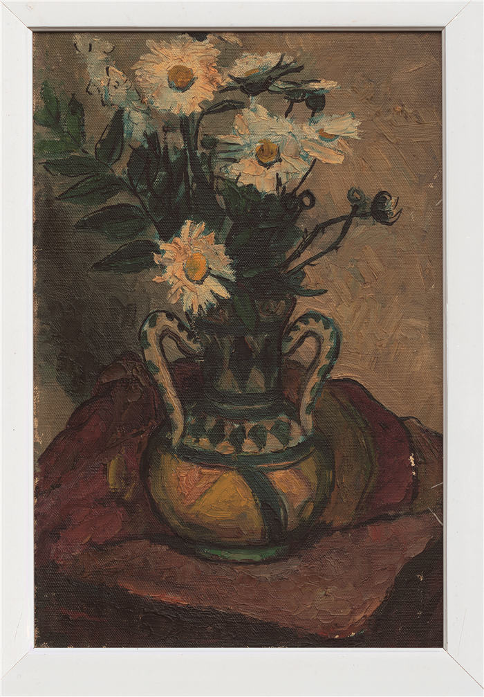 潘玉良+《黄陶罐和洋甘菊》高清作品