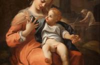科雷焦（Correggio）作品-篮子里的麦当娜