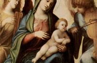科雷焦（Correggio）作品-麦当娜和孩子与天使