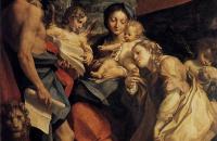 科雷焦（Correggio）作品-麦当娜与圣杰罗姆