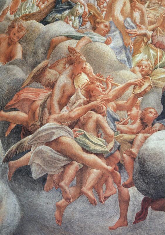 科雷焦（Correggio）作品-圣母升天（局部）