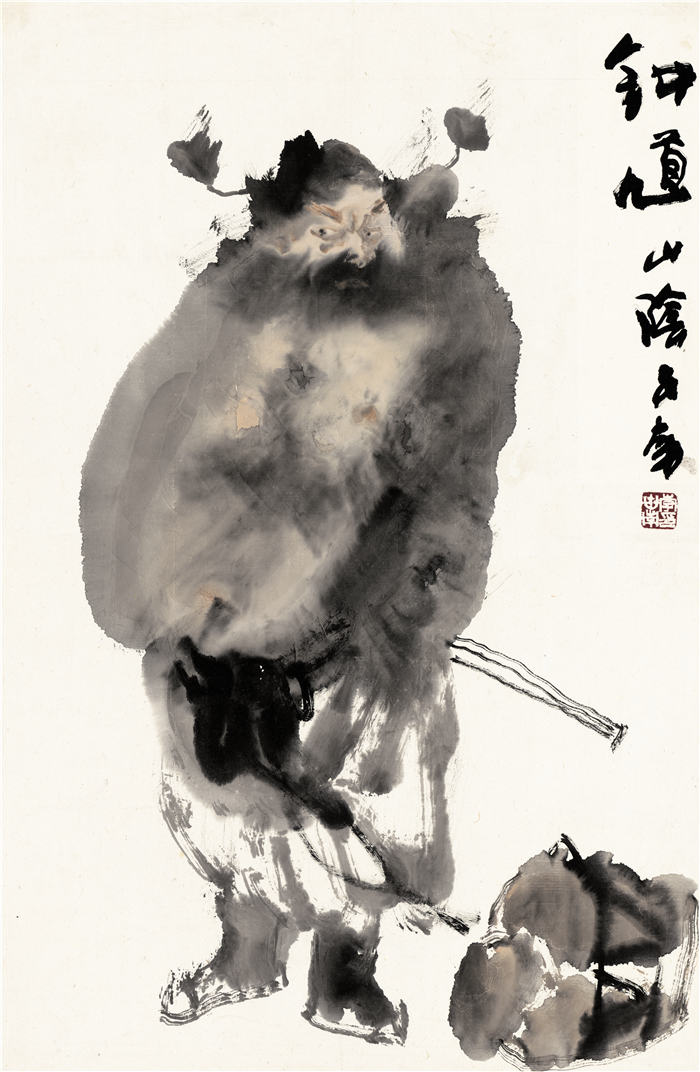 李世南-《钟馗》高清作品-68x44.5