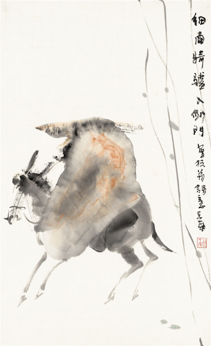李世南-《陆游诗意图》高清作品 -83.5x51