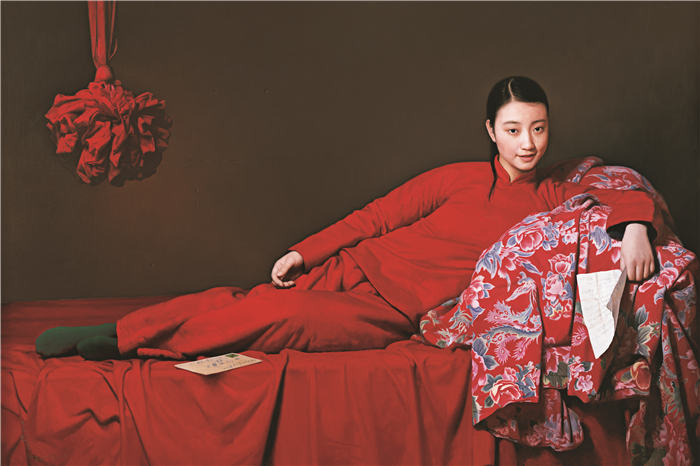 王沂东 《远方的信》高清油画作品-100x150
