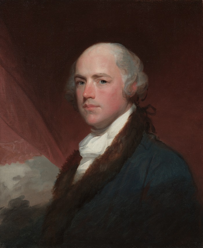 吉尔伯特·斯图尔特（Gilbert Stuart，美国画家）高清作品-威尔逊·卡里·尼古拉斯 约1805年
