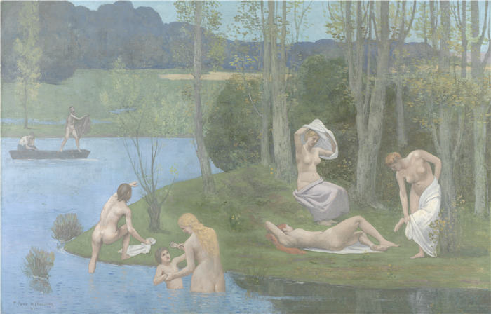 皮埃尔·皮维·德·夏凡纳(Pierre Puvis de Chavannes)-夏天 1891