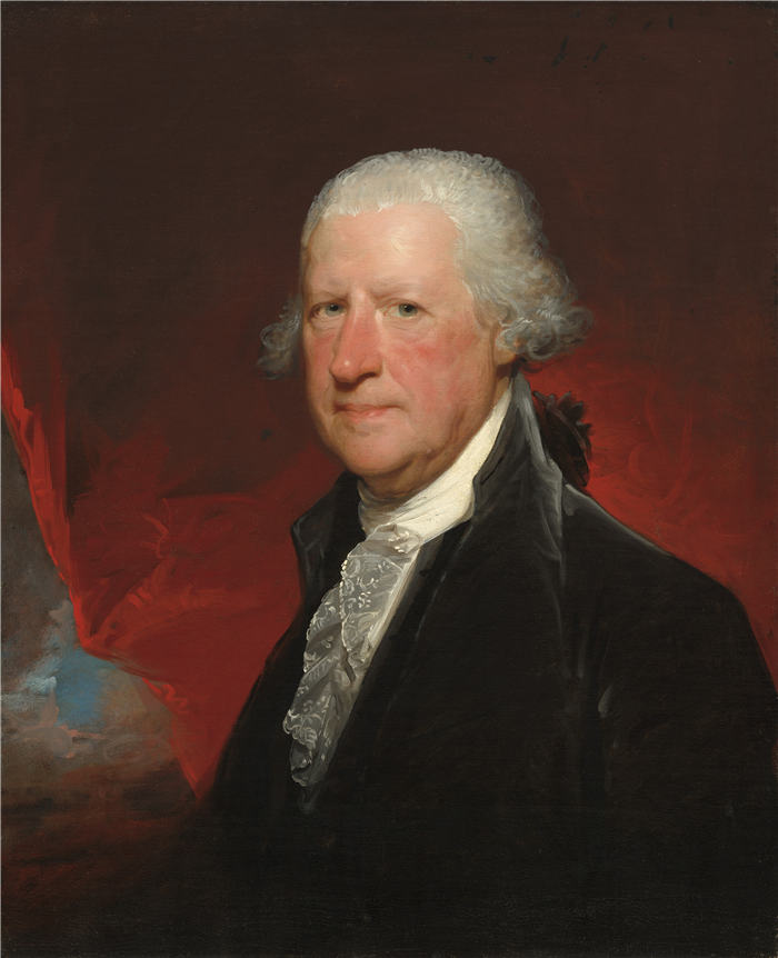 吉尔伯特·斯图尔特（Gilbert Stuart，美国画家）高清作品-爱德华·希彭，1796