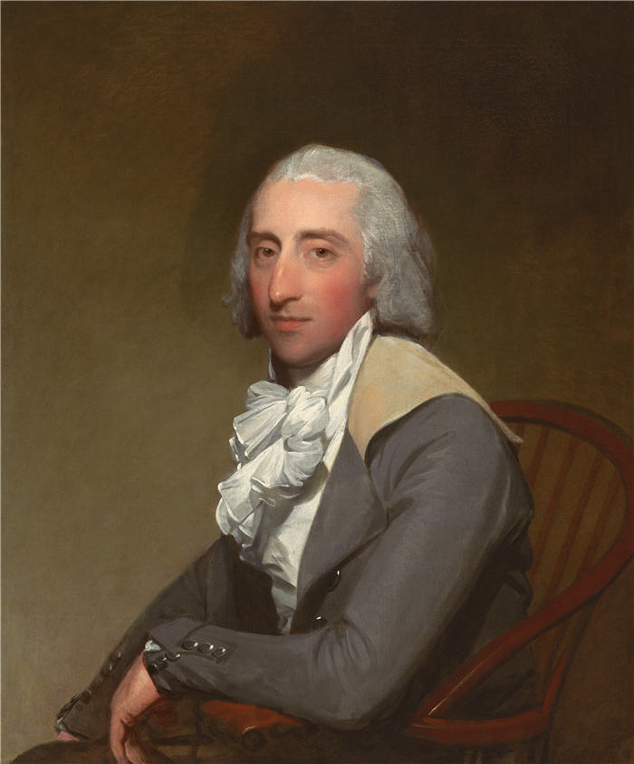 吉尔伯特·斯图尔特（Gilbert Stuart，美国画家）高清作品-劳伦斯·里德·耶茨，1793-1794