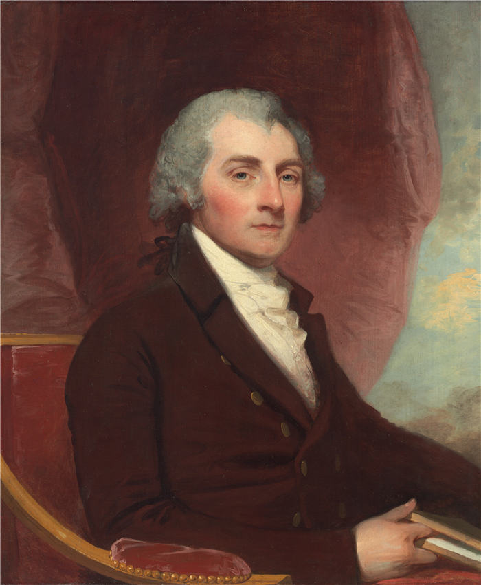 吉尔伯特·斯图尔特（Gilbert Stuart，美国画家）高清作品-威廉·桑顿，1804