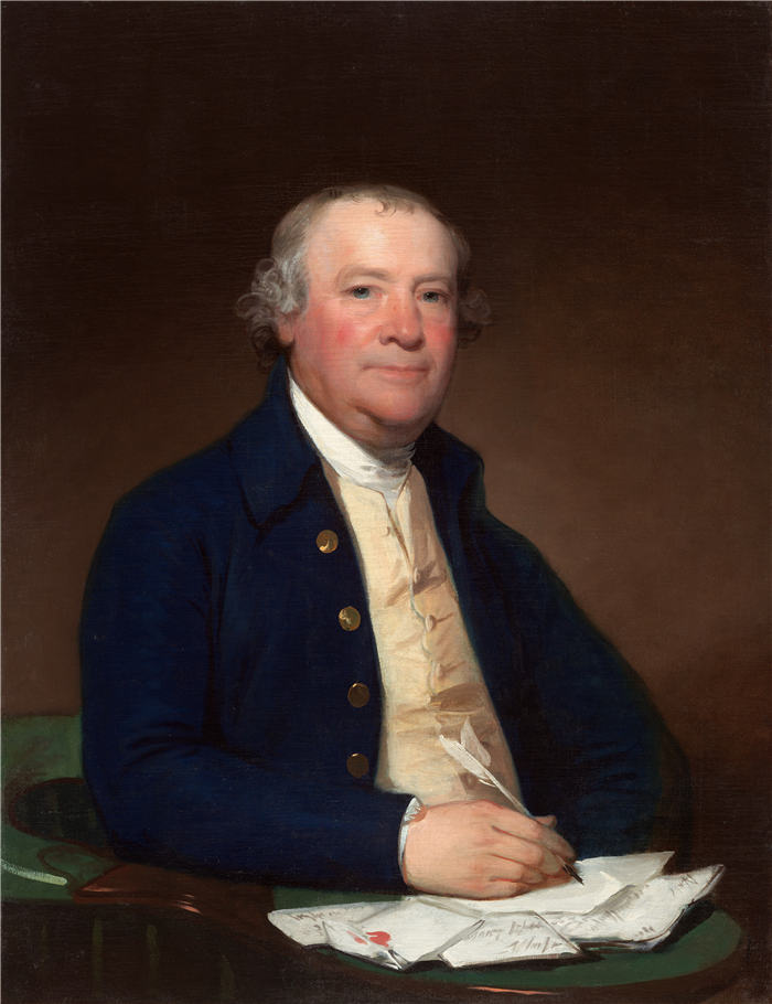 吉尔伯特·斯图尔特（Gilbert Stuart，美国画家）高清作品-约瑟夫·安东尼船长，1794