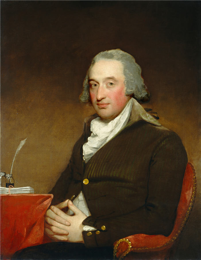 吉尔伯特·斯图尔特（Gilbert Stuart，美国画家）高清作品-乔治·波洛克，1793