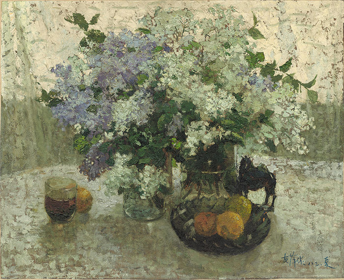 赵友萍油画高清作品《丁香》-2