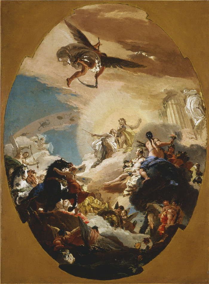 乔瓦尼·巴蒂斯塔·提埃波罗,Giovanni Battista Tiepolo - Apollo and Phaethon高清作品