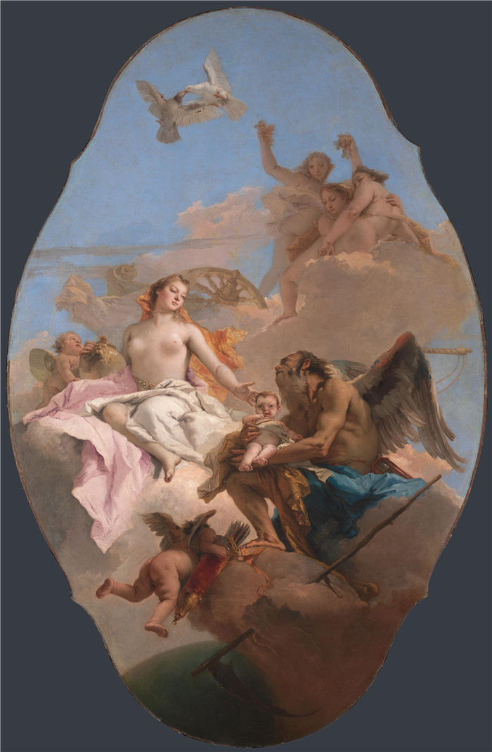 乔瓦尼·巴蒂斯塔·提埃波罗,Giovanni Battista Tiepolo - An Allegory with Venus and Time高清作品