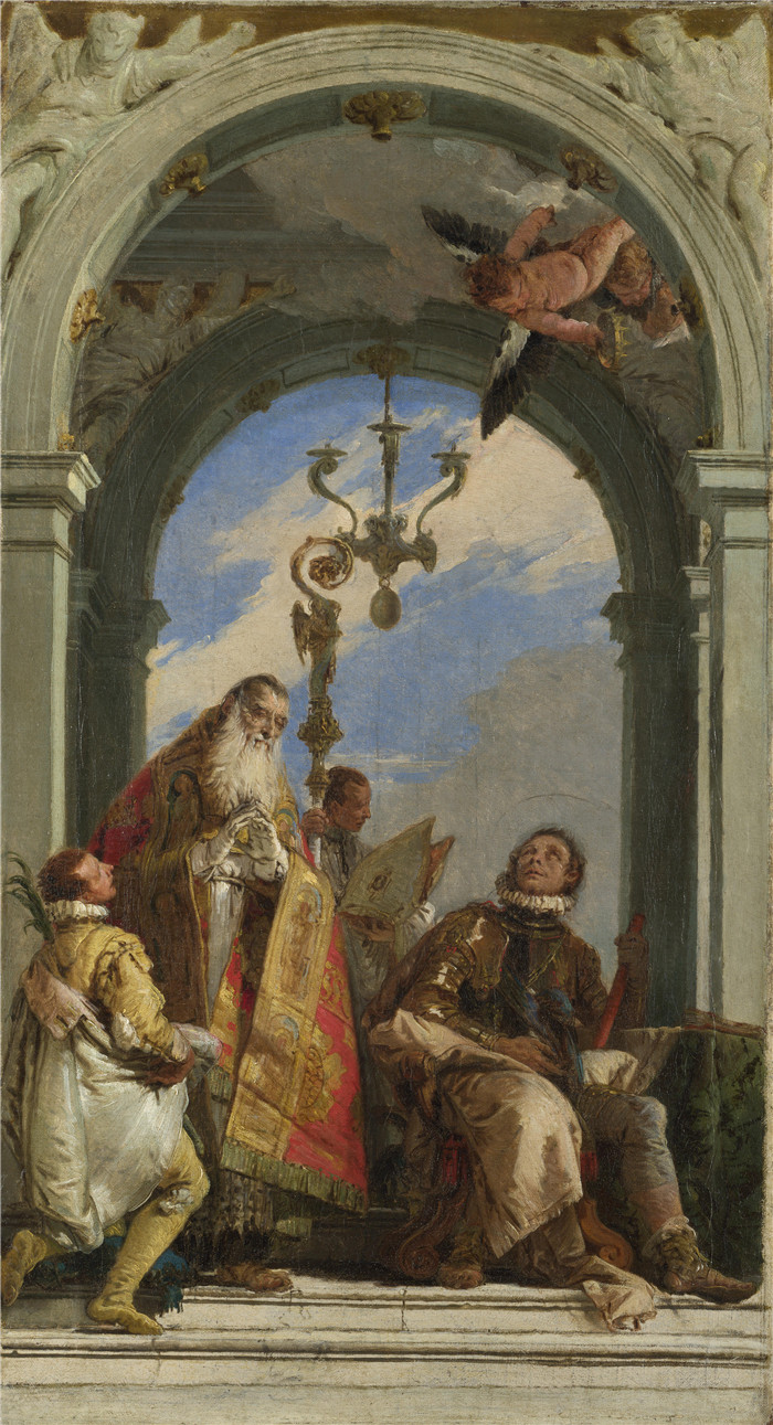 乔瓦尼·巴蒂斯塔·提埃波罗,Giovanni Battista Tiepolo - Saints Maximus and Oswald 高清作品