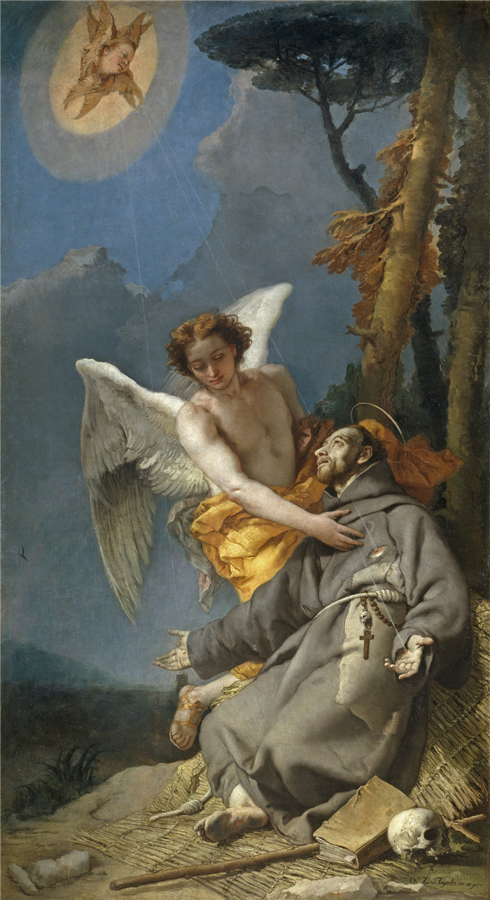 乔瓦尼·巴蒂斯塔·提埃波罗,Tiepolo, Giambattista - The Stigmatization of Saint Francis, 1767-96