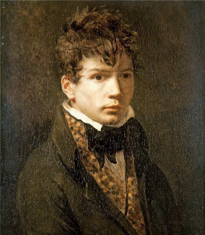 雅克·路易·大卫( Jacques-Louis David)高清作品 (39)《安格尔的肖像》.