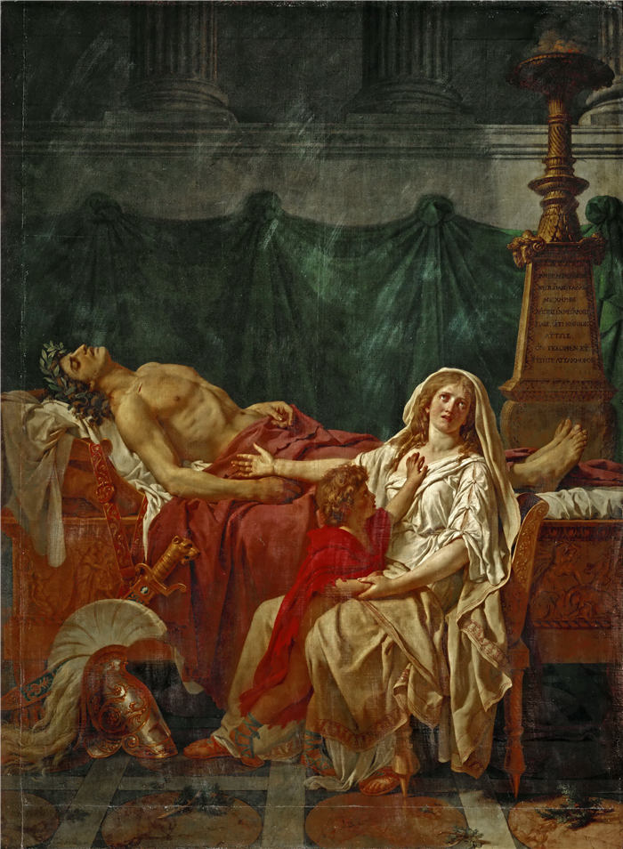 雅克·路易·大卫（ Jacques-Louis David）高清作品《仙女的痛苦》 (16)
