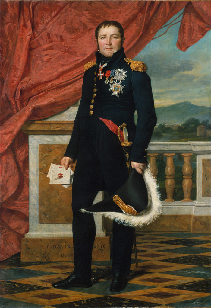 雅克·路易·大卫（ Jacques-Louis David）高清作品 (58)《法国元帅吉罗德將军》