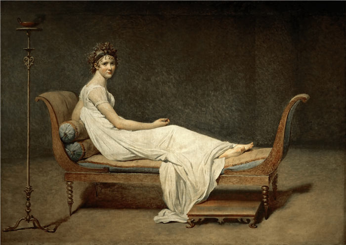 雅克·路易·大卫（ Jacques-Louis David）高清作品《雷卡米尔夫人》 (28)