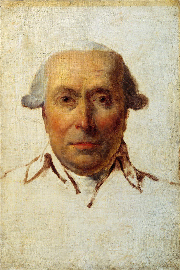 雅克·路易·大卫（ Jacques-Louis David）高清作品 (40)《伯爵头像》