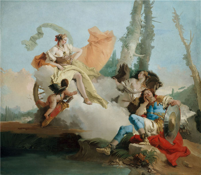 乔瓦尼·巴蒂斯塔·提埃波罗,Giovanni Battista Tiepolo - Rinaldo Enchanted by Armida, 1742-45（1