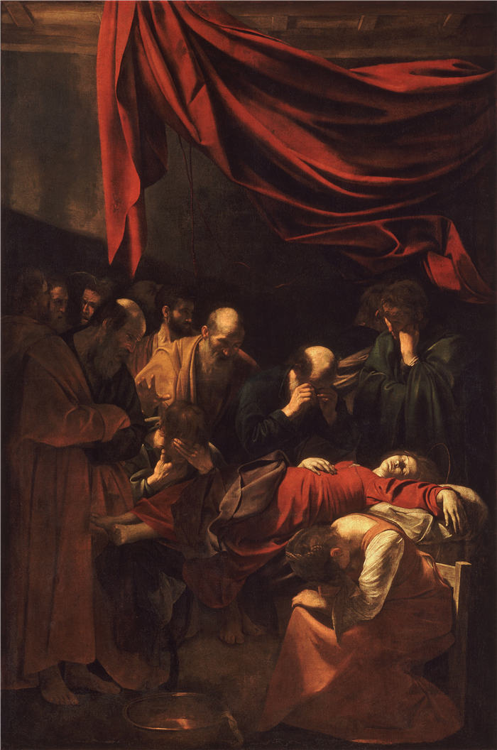 卡拉瓦乔（Caravaggio，意大利画家）-Death_of_the_Virgin-Caravaggio_(1606)