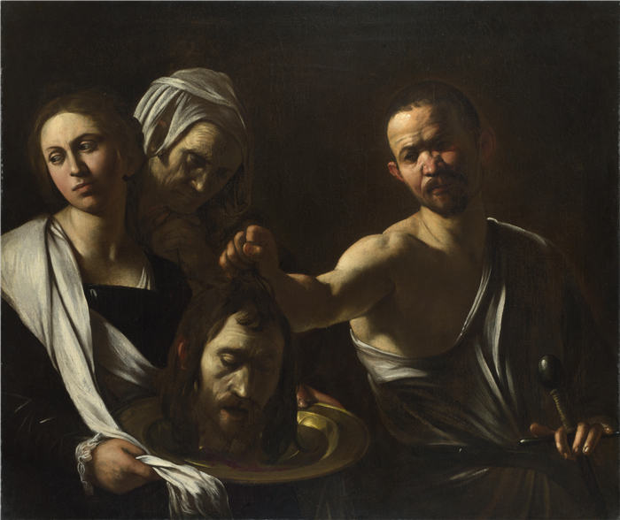 卡拉瓦乔（Caravaggio，意大利画家）-Michelangelo Merisi da Caravaggio - Salome receives the Head of Saint John th