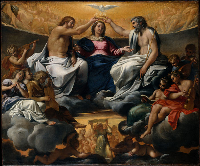 卡拉瓦乔（Caravaggio，意大利画家）-The Coronation of the Virgin