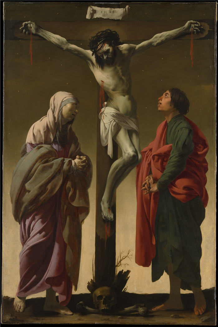 卡拉瓦乔（Caravaggio，意大利画家）-The Crucifixion with the Virgin and Saint John