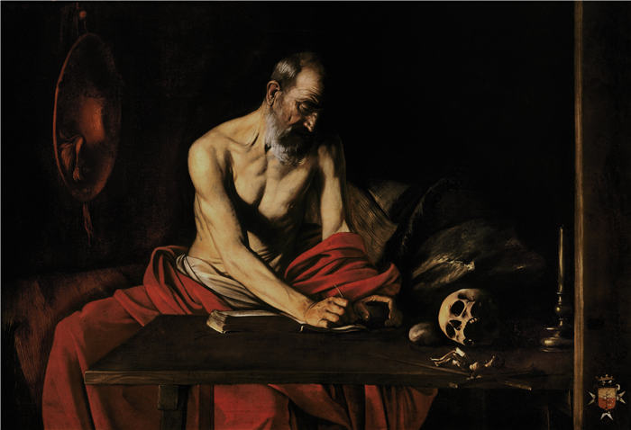 卡拉瓦乔（Caravaggio，意大利画家）-Saint Jerome Writing (c.1607)