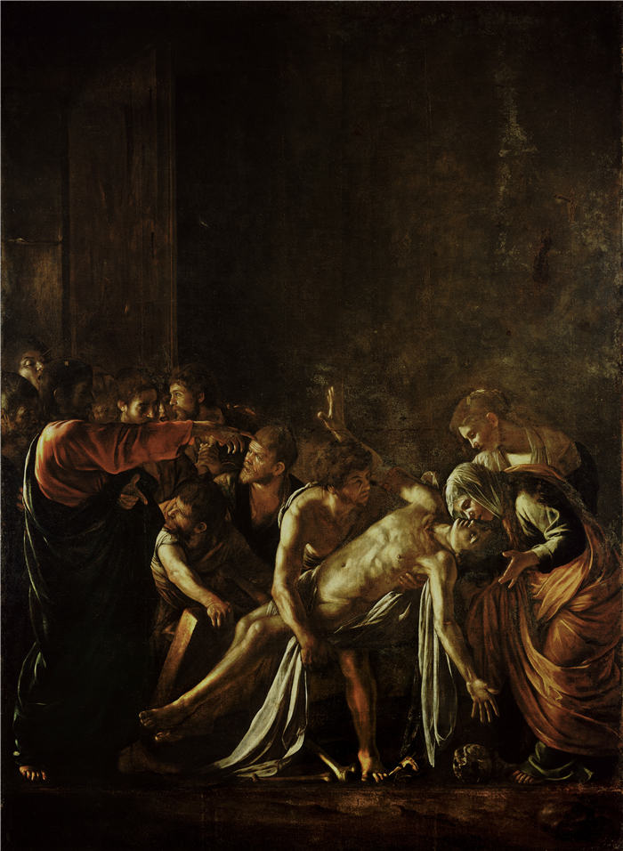 卡拉瓦乔（Caravaggio，意大利画家）-The Raising of Lazarus (c._1609)