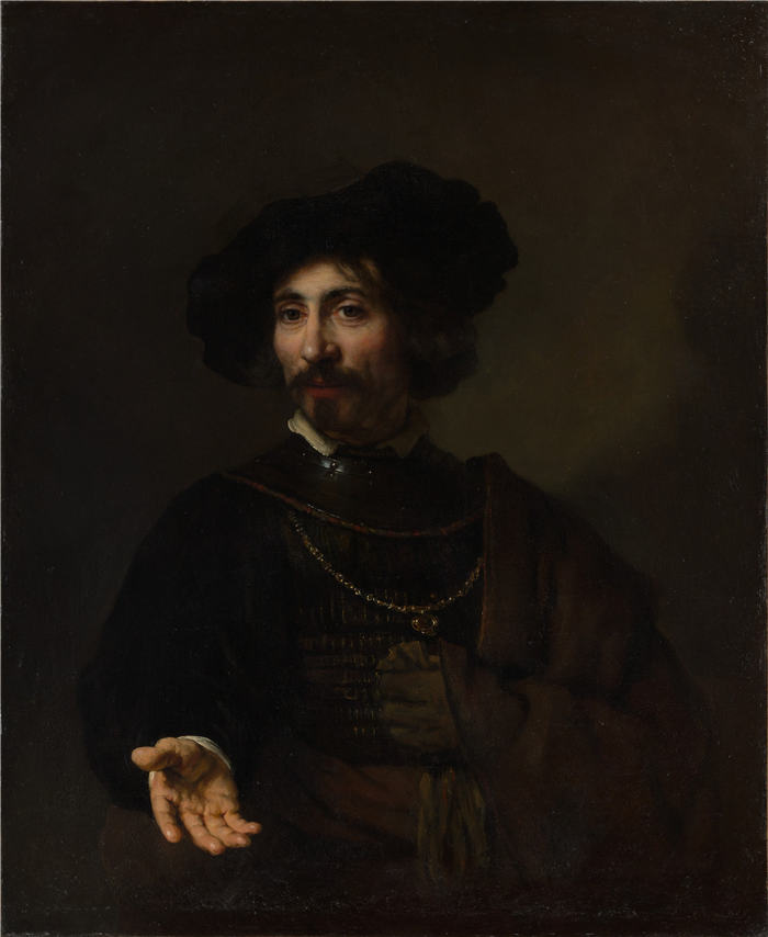 伦勃朗·范·瑞恩 (Rembrandt van Rijn，荷兰 ) 作品 -中年男人半身像 065