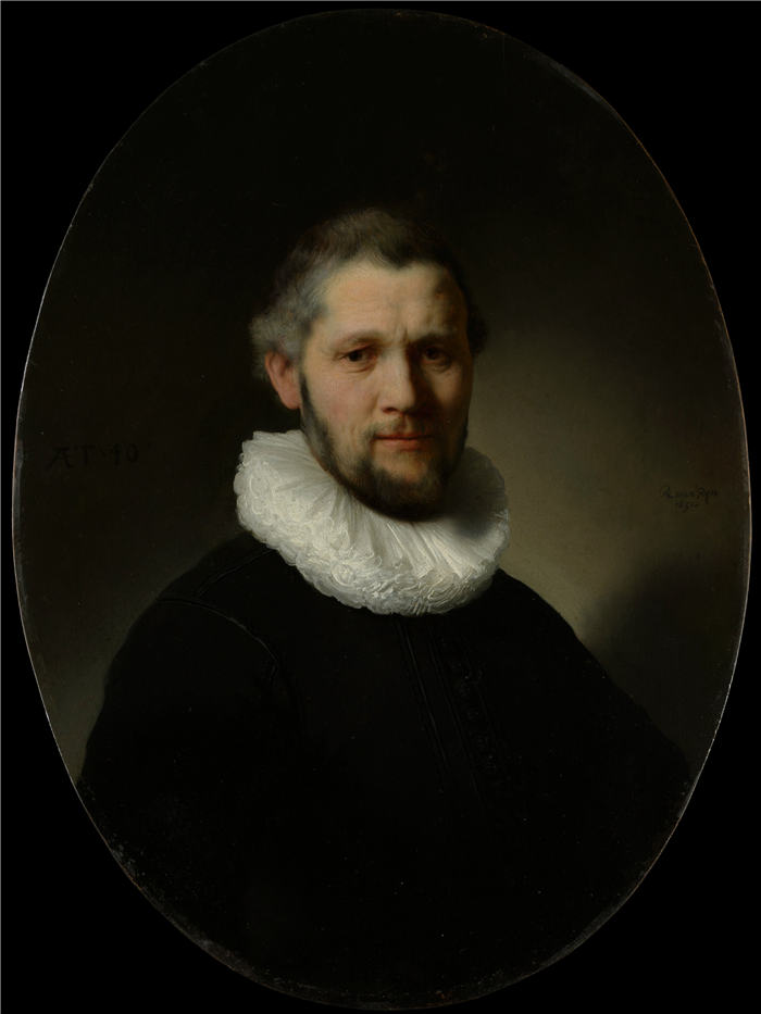 伦勃朗·范·瑞恩 (Rembrandt van Rijn，荷兰 ) 作品-男子半身像 080