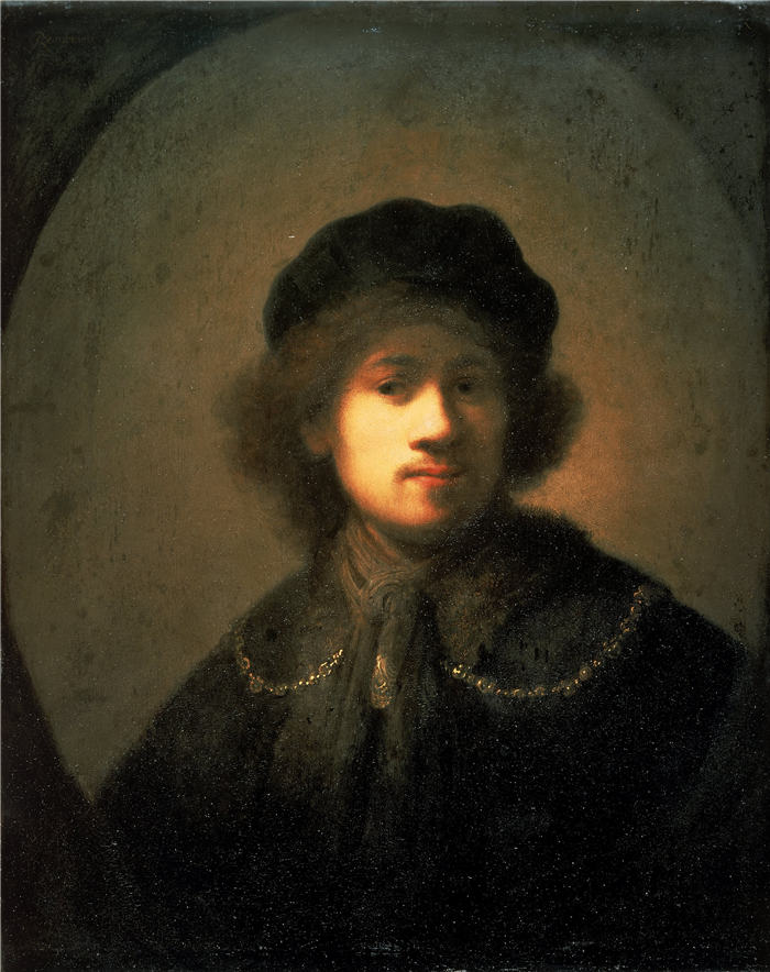 伦勃朗·范·瑞恩 (Rembrandt van Rijn，荷兰 ) 作品 -男子半身像 078