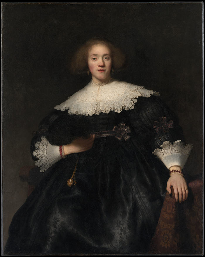 伦勃朗·范·瑞恩 (Rembrandt van Rijn，荷兰 ) 作品-坐着的女人  077