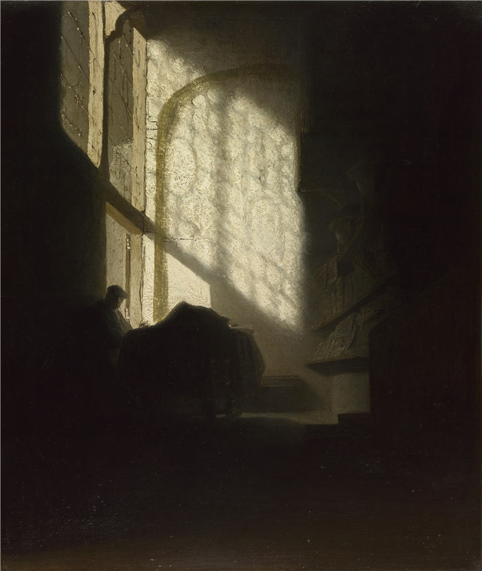 伦勃朗·范·瑞恩 (Rembrandt van Rijn，荷兰 ) 作品《房间里的男人》037