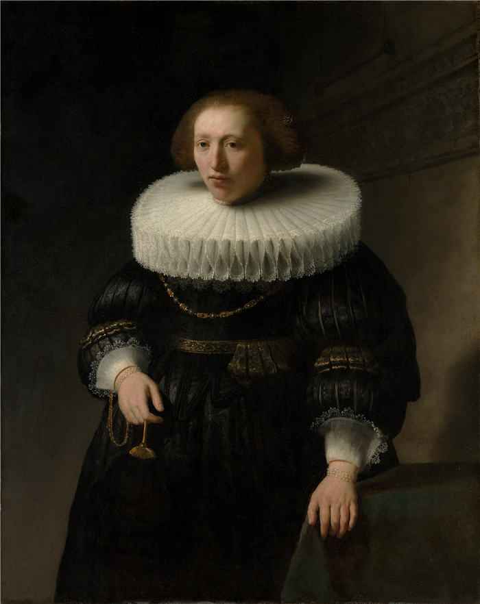 伦勃朗·范·瑞恩 (Rembrandt van Rijn，荷兰 ) 作品-女子肖像 092