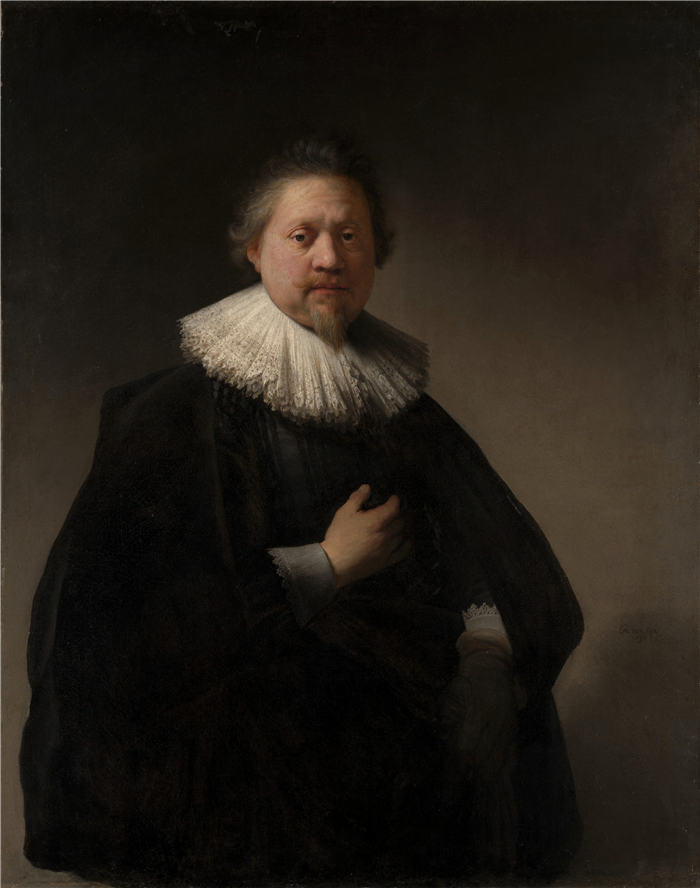 伦勃朗·范·瑞恩 (Rembrandt van Rijn，荷兰 ) 作品-男子半身像 086