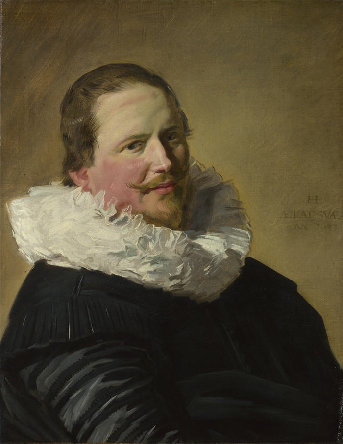 弗兰斯·哈尔斯（Frans Hals，荷兰）高清作品-《一位30多岁男子的肖像 - Portrait of a Man in his Thirties》》17