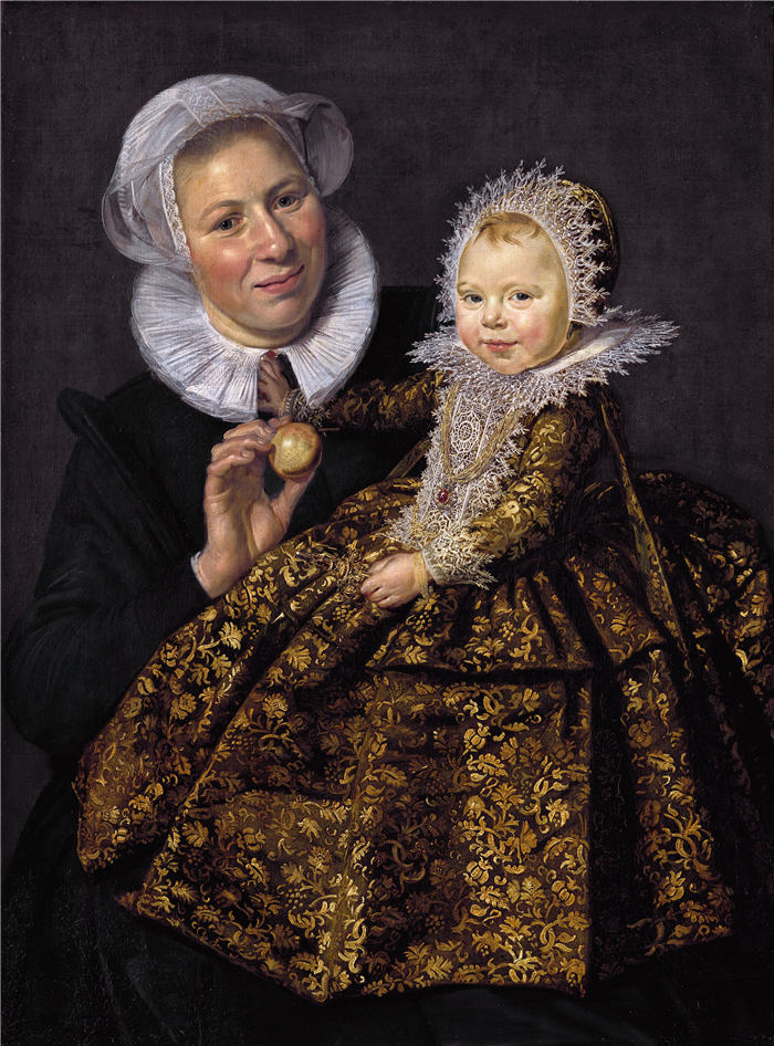 弗兰斯·哈尔斯（Frans Hals，荷兰）高清作品-《catharina hooft with her nurse》25